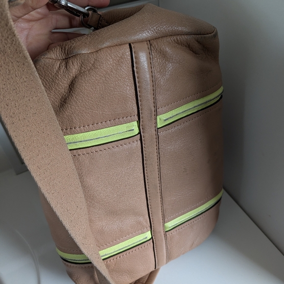 💚 Vintage 2010's Marc Jacobs Classic Q Fran Pebble Leather Crossbody Bag, Taupe - Picture 16 of 16